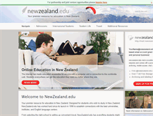 Tablet Screenshot of newzealand.edu