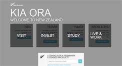 Desktop Screenshot of newzealand.com